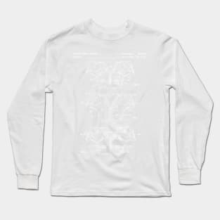 Football Pads Patent - American Football Art - Antique Long Sleeve T-Shirt